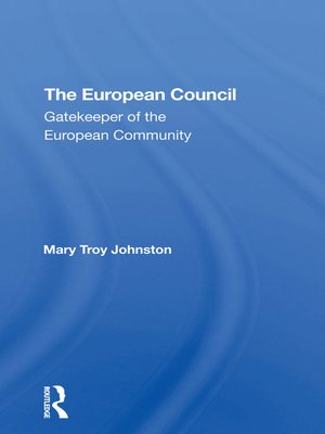 cover image of The European Council